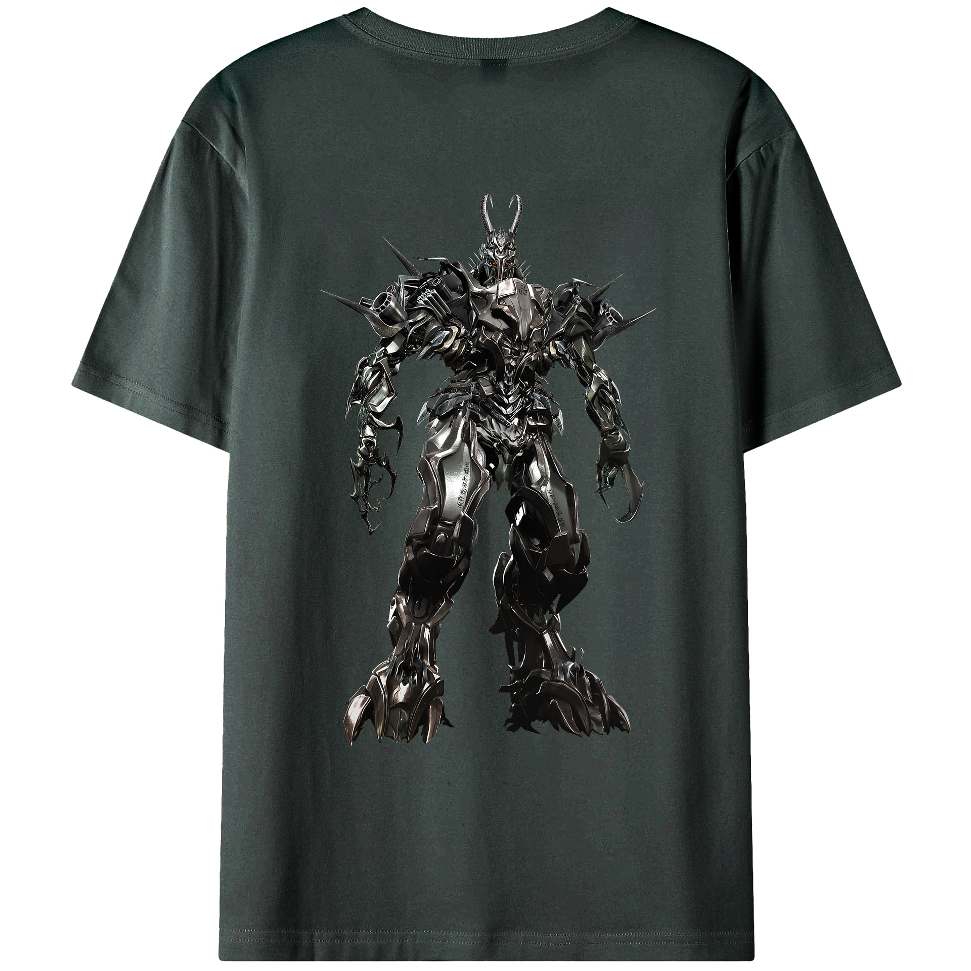 （画像用） Transformers トランスフォーマー 綿100％ メンズ半袖Tシャツ（バックプリント） 通気性